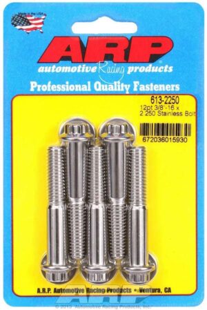 ARP S/S Bolt Kit – 12pt. (5) 3/8-16 x 2.250 613-2250