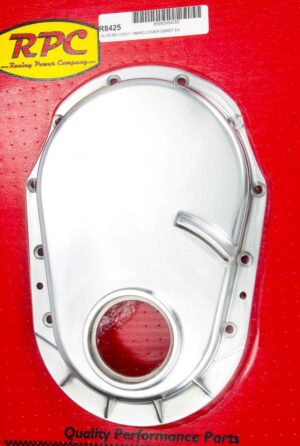 RACING POWER CO-PACKAGED BBC 91-95 Alum Timing Chain Cover Polished R8425