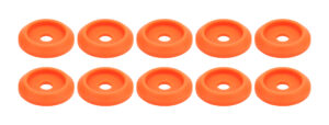 ALLSTAR PERFORMANCE Body Bolt Washer Plastic Fluorescent Orange 10pk ALL18854