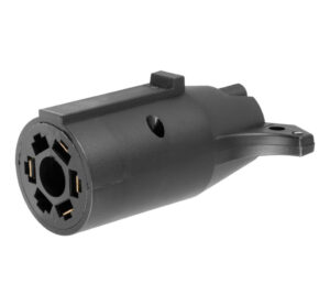 CURT MANUFACTURING 7 Way Round to 4 Way Flat Connector 57241