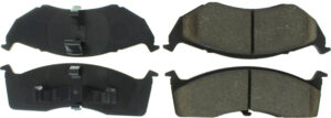 CENTRIC BRAKE PARTS Posi-Quiet Extended Wear Brake Pads with Shims a 106.073