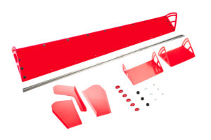 DOMINATOR RACE PRODUCTS Plastic Spoiler 8x72in LM Red 920-RD