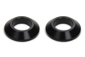Ti22 PERFORMANCE Tapered Spacers 1/2in ID 1/4in Thick Black 2pk TIP8221