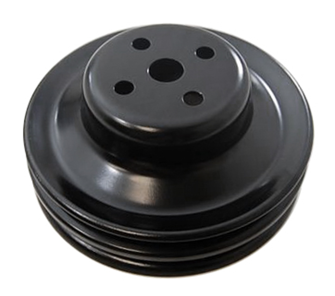 RACING POWER CO-PACKAGED Ford 289 2 Groove Water Pump Pulley Black R8975B
