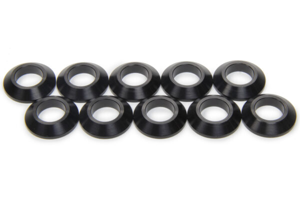 MPD RACING 1in Cone Spacer 10 pack Aluminum – Black MPD41006
