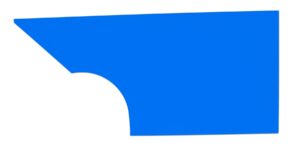 FIVESTAR Qtr Panel High Impact Plastic Blue Left 34001-27351-CBL