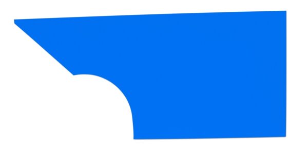 FIVESTAR Qtr Panel High Impact Plastic Blue Left 34001-27351-CBL