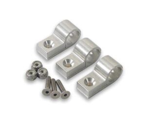 EARLS 9/16in Polished Aluminum Line Clamps (3pk) 170209ERL