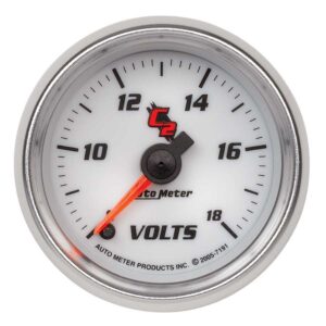 AUTOMETER 2-1/16in C2/S Voltmeter Gauge 8-18 Volts 7191