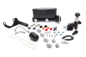 WILWOOD Alum Tandem M/C Kit w/ Brkt & Prop Valve 1.12in 261-13270-BK
