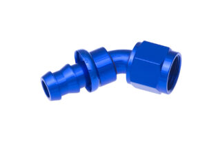REDHORSE PERFORMANCE 6AN Push Lock Hose End Blue 45-Deg 2045-06-1
