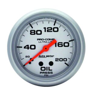 AUTOMETER 2-5/8in Mech Oil Pressure 0-200 Psi 4422
