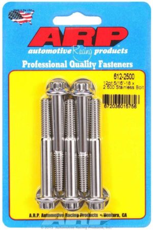 ARP S/S Bolt Kit – 12pt. (5) 5/16-18 x 2.500 612-2500