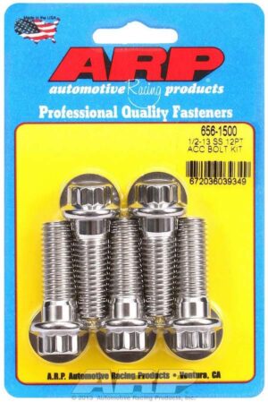ARP S/S Bolt Kit – 12pt. (5) 1/2-13 x 1.500 656-1500