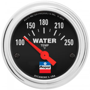 AUTOMETER 2-1/16 Water Temp Gauge Mopar Logo Series 880787