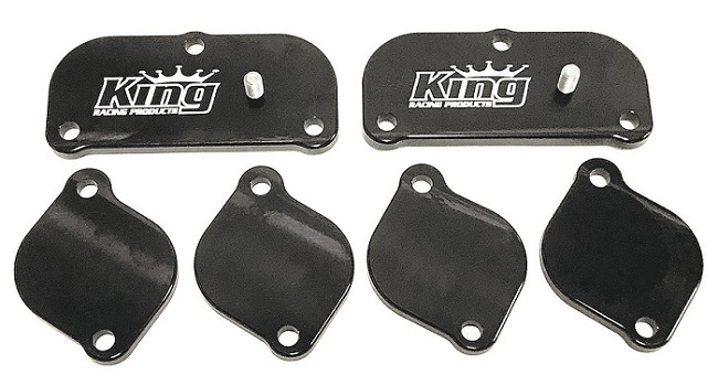 KING RACING PRODUCTS Exhaust Cover Kit Billet Spread Port 2100