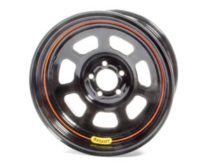 BASSETT Wheel 15×7 5x100mm D- Hole 4in BS Black 57SN4