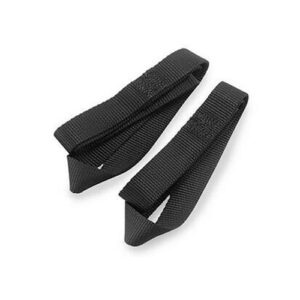 MACS CUSTOM TIE-DOWNS 1in x 24in Loop Strap Black Pair 111224