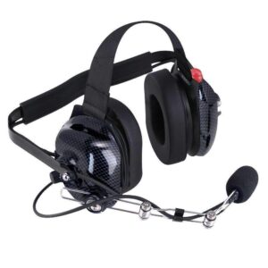 RUGGED RADIOS Headset Behind The Head H42 2-Way Black CF H42-CF