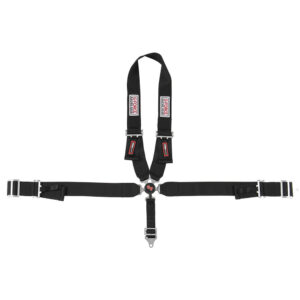 G-FORCE 5pt Harness Camlock Black U Shoulder Pull-Dn 7140BK