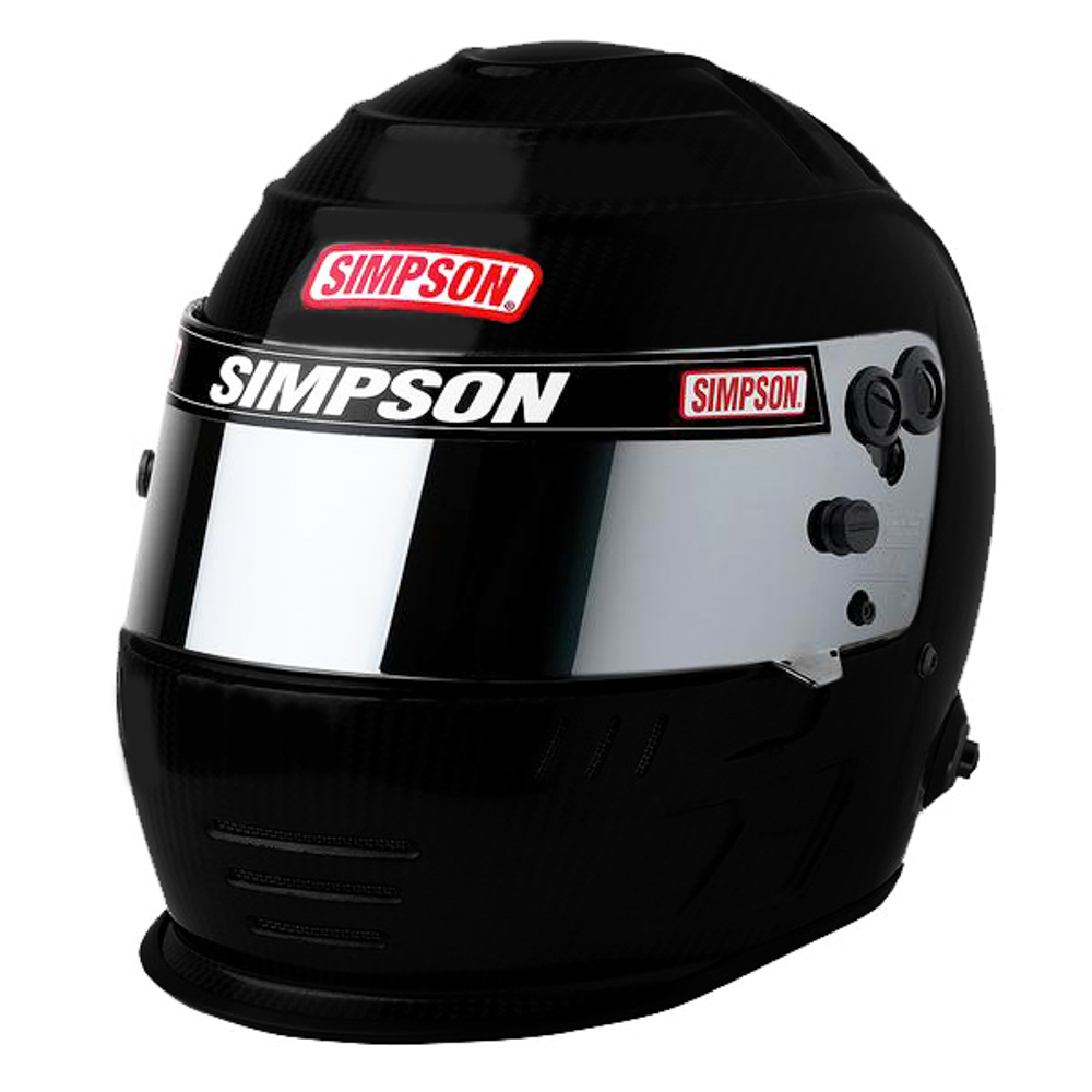 SIMPSON SAFETY Helmet Speedway Shark 7-1/2 Flat Black SA2020 7707128
