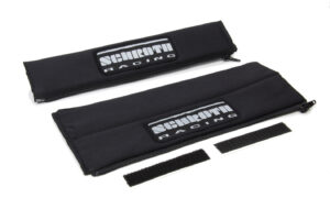 SCHROTH RACING Harness Pads 2in Wide Black w/ Silver Patch SR 09119
