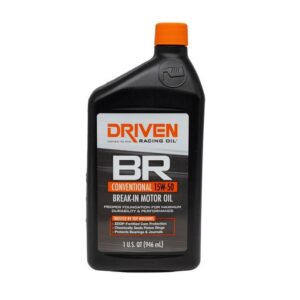 DRIVEN RACING OIL BR 15w50 Petroleum Oil 1Qt Break-In Oil 00106