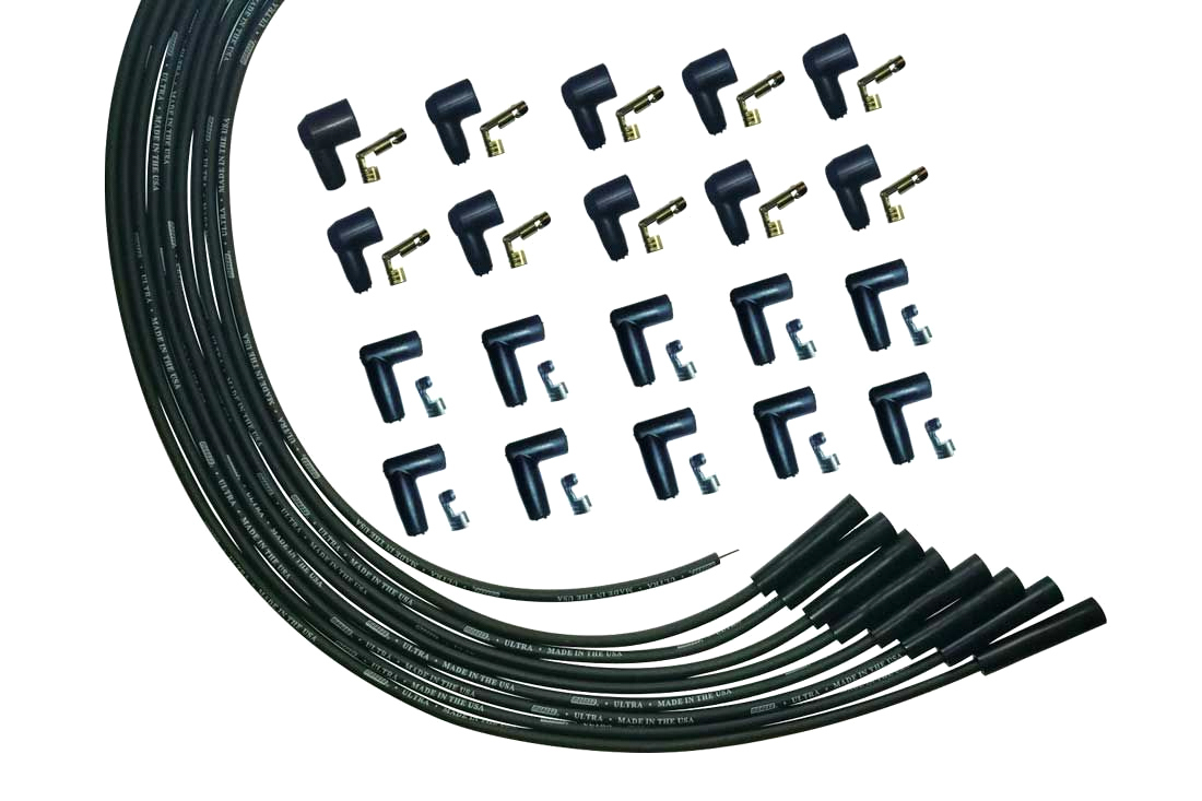 MOROSO Ultra Plug Wire Set Universal V8 Black 51000