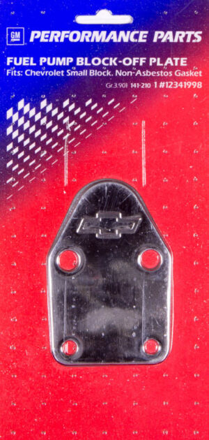 PROFORM SBC Bowtie Fuel Pump Block Off Plate 141-210