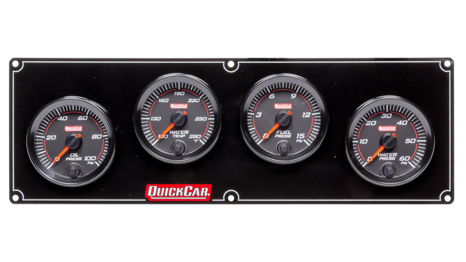 QUICKCAR RACING PRODUCTS Redline 4 Gauge Panel OP/WT/FP/WP 69-4026