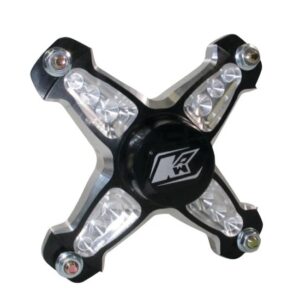 KEIZER ALUMINUM WHEELS, INC. Front Hub 4 Pin Micro LH w/Bearing Black 10P4-LH