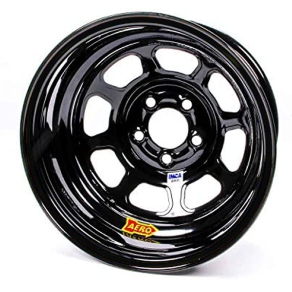 AERO RACE WHEELS 15×8 4in 5.00 Black 52-185040