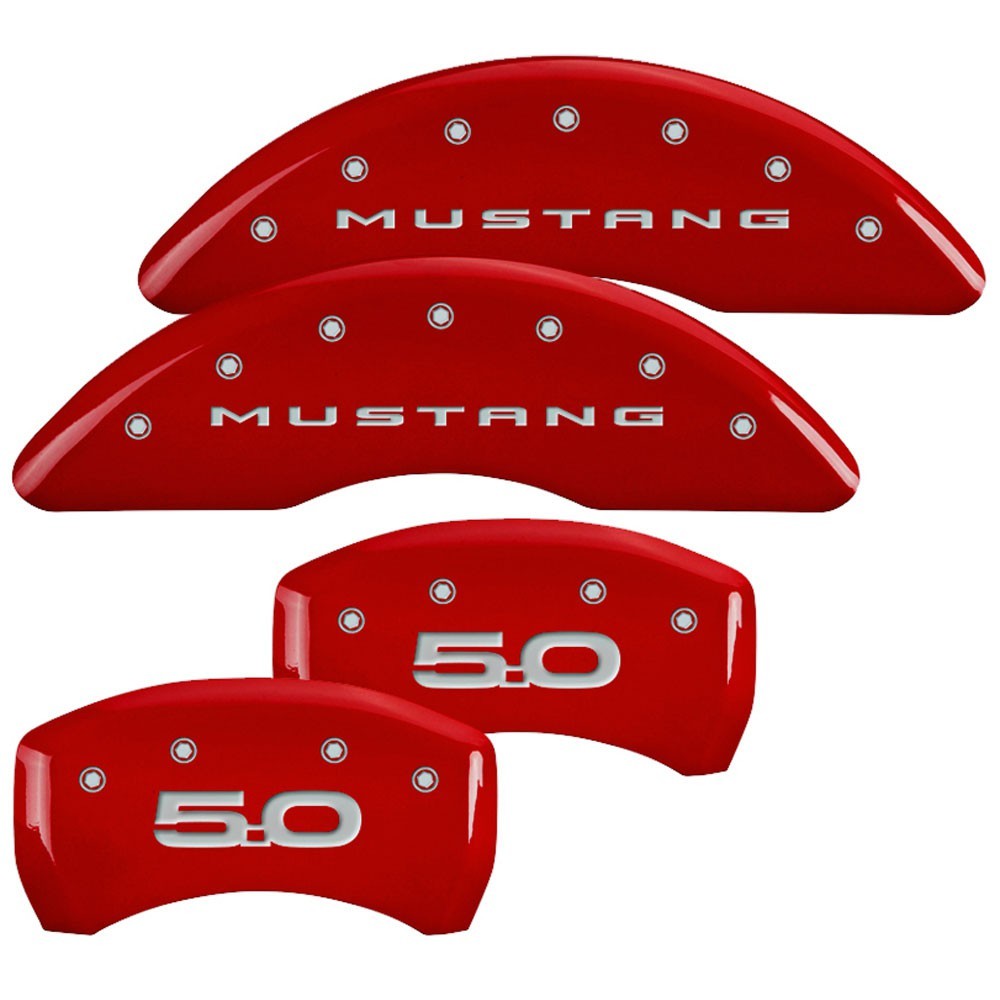 MGP CALIPER COVER 15- Mustang GT Caliper Covers Red 10200SM52RD