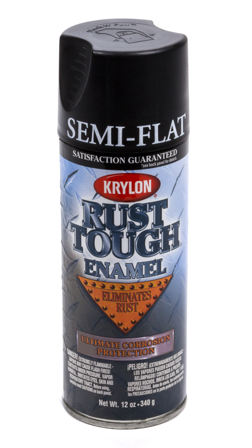 DUPLI-COLOR/KRYLON Krylon Paint Rust Tough Enamal Semi-Flat Black RTA9203