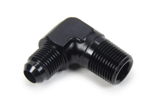 TRIPLE X RACE COMPONENTS AN to NPT 90 Degree #6 x 3/8 HF-99063BLK
