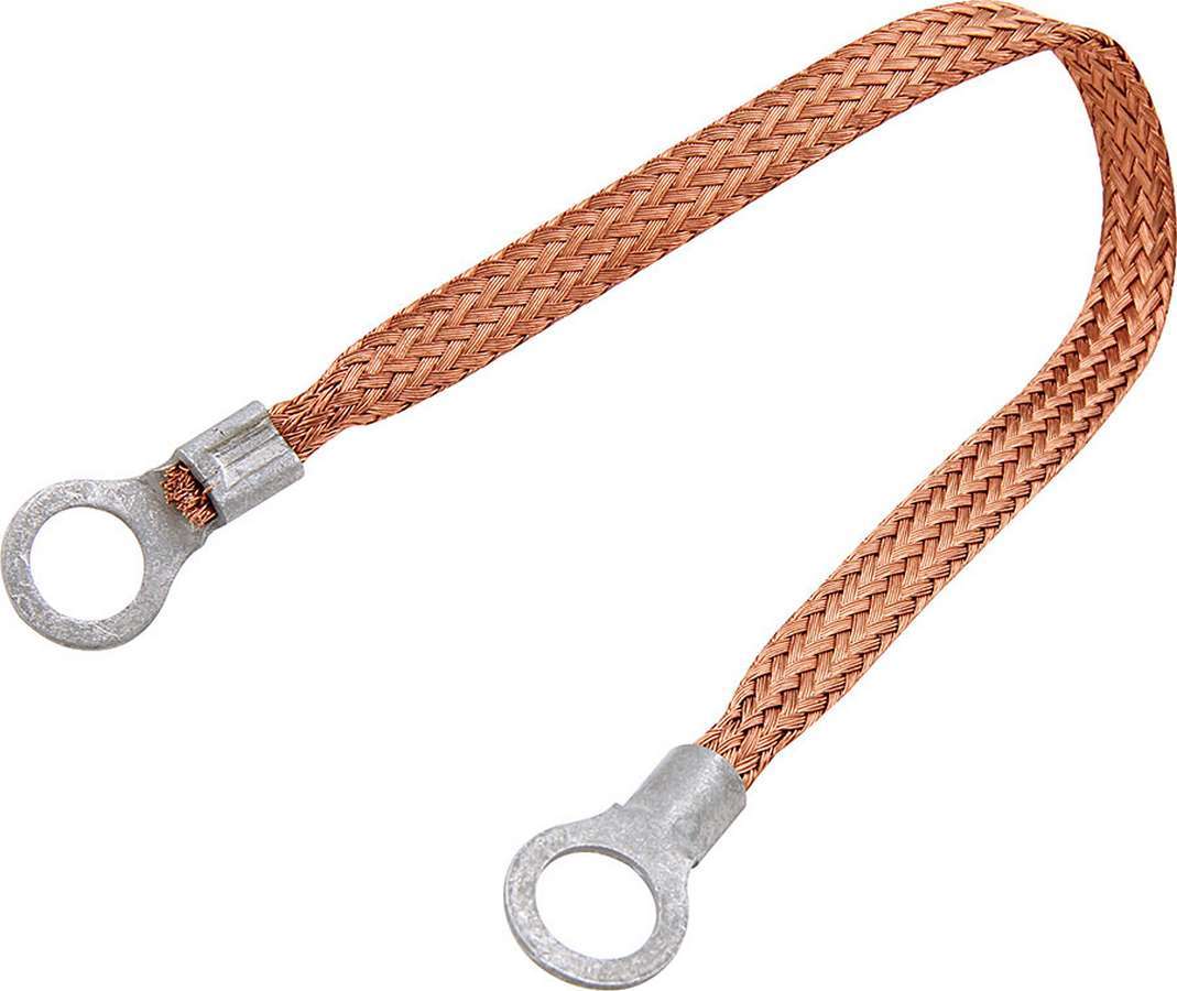 ALLSTAR PERFORMANCE Copper Ground Strap 12in w/ 3/8in Ring Terminals ALL76330-12