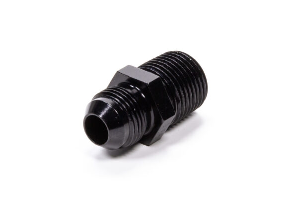 FRAGOLA Straight Adapter Fitting #8 x 1/2 MPT Black 481688-BL