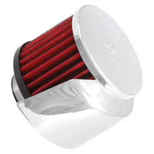 K AND N ENGINEERING 1.385in. Breather w.Shield Chrome Top 62-1513