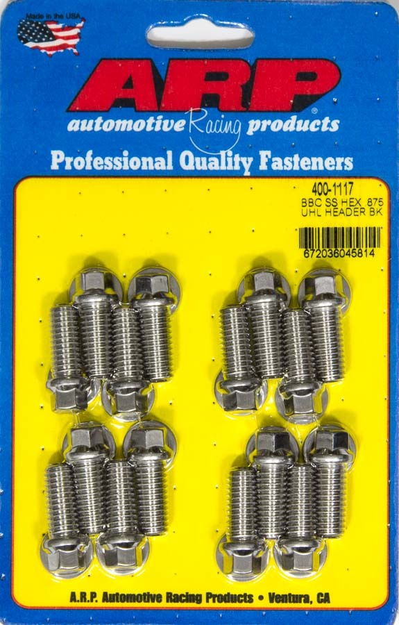 ARP Header Bolt Kit – 6pt. 3/8 x .875 UHL (16) 400-1117