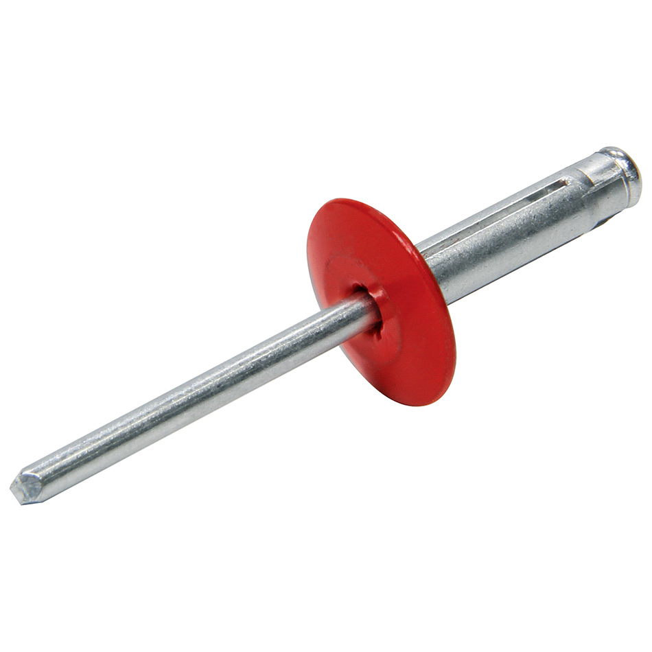 ALLSTAR PERFORMANCE Lg Hd Rivet 250Pk Red Flange Type Alum Mandrel ALL18062