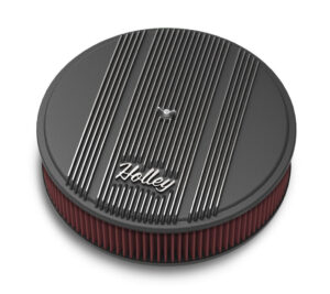HOLLEY 14×3 Die Cast Finned Alm Air Cleaner  Black 120-153