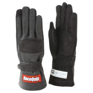 RACEQUIP Gloves Double Layer XX-Large Black SFI 355007RQP