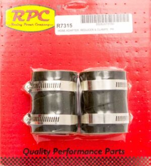RACING POWER CO-PACKAGED Radiator End Rubber Hose End 2in x 1.5in R7315