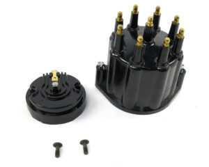 PERTRONIX IGNITION Dist. Cap & Rotor Kit – Black w/Male Tower D600710