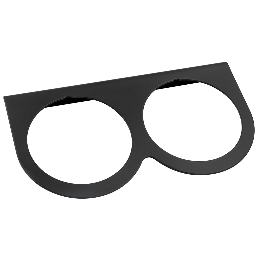 EQUUS Gauge Mount Panel 2-5/8 Black Double E9942