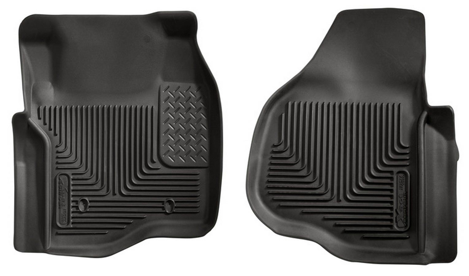 HUSKY LINERS Ford X-Act Contour Floor Liners Front Black 53301