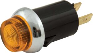 QUICKCAR RACING PRODUCTS Warning Light 3/4  Amber Carded 61-704