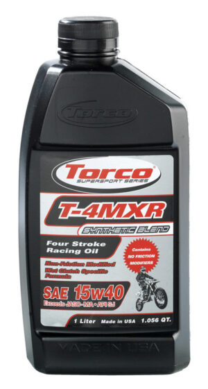 TORCO T-4MXR Four Stroke Racin g Oil 15w40-12×1-Liter T671544C