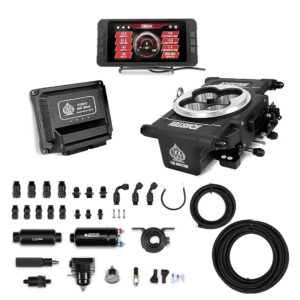 ACES FUEL INJECTION Killshot EFI 4bbl w/Fuel Delivery Kit Blk AS2012BFK-D