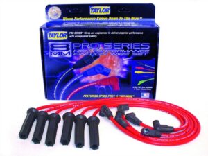 TAYLOR/VERTEX Red Spiro-Pro 6 Cylinder Plug Wire Set 72200
